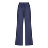 RKSTN Cargo Pants Women High Waisted Wide Leg Pants for Women Casual Drawstring Elastic Trousers with Pockets Cotton Linen Long Straight Pants 2024 view 3