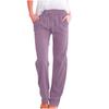 RKSTN Sweatpants Women High Waisted Wide Leg Pants for Women Casual Drawstring Elastic Trousers with Pockets Cotton Linen Long Straight Pants 2025 view 1
