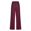 RKSTN Cargo Pants Women High Waisted Wide Leg Pants for Women Casual Drawstring Elastic Trousers with Pockets Cotton Linen Long Straight Pants 2024 view 4