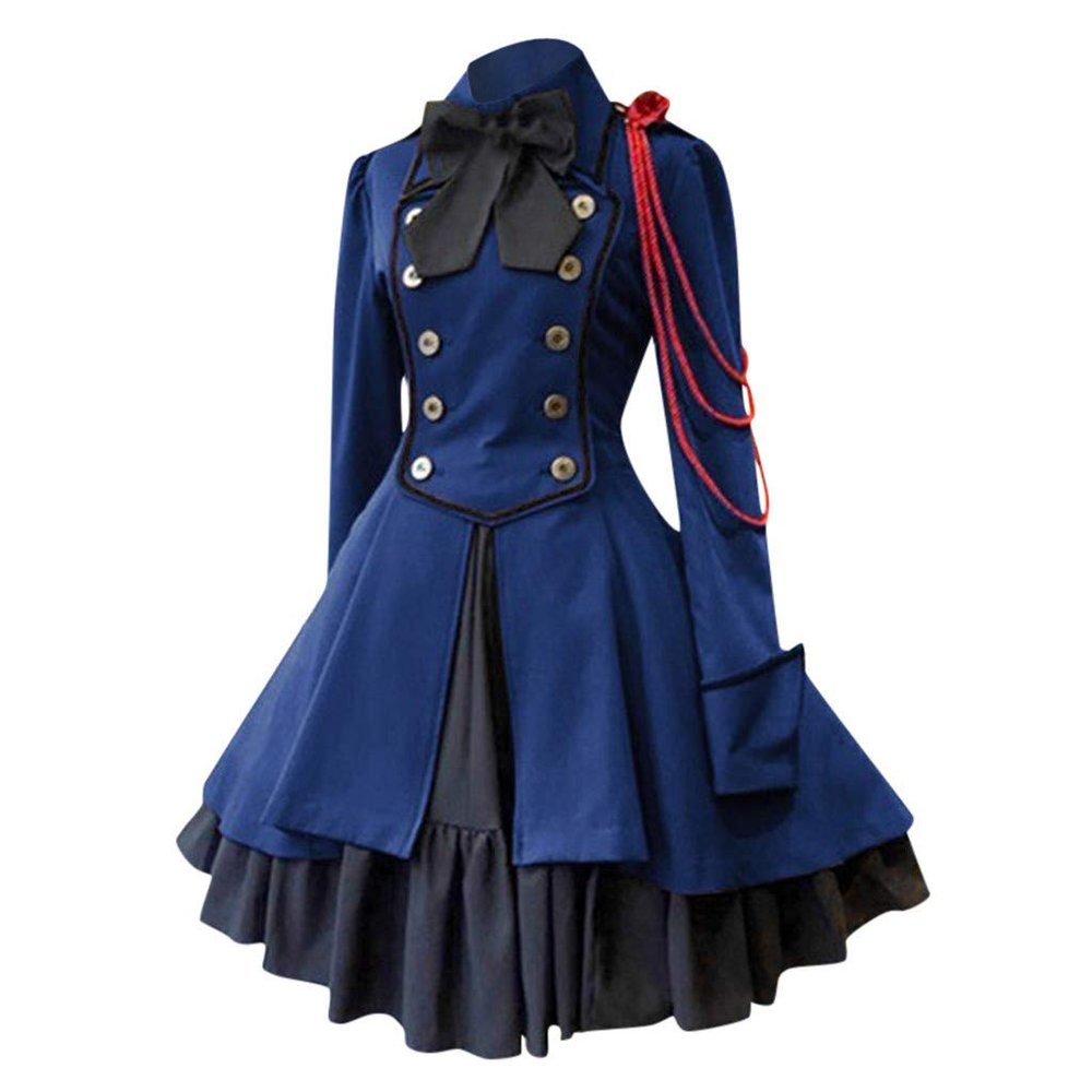 BCDlily Victorian Steampunk Tail Jacket for Women Plus Size Renaissance Dress Medieval Pirate Renaissance Goth Costume