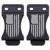 HolsterSmith KYDEX Belt Clip for Holsters & Sheaths  (FOMI Design - w/USA Flag - Distressed) - (Fits 1.50in Belts) - (Inside-The-Waistband/IWB) - (USA Made) - (2 Pack) view 1
