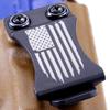 HolsterSmith KYDEX Belt Clip for Holsters & Sheaths  (FOMI Design - w/USA Flag - Distressed) - (Fits 1.50in Belts) - (Inside-The-Waistband/IWB) - (USA Made) - (2 Pack) view 4