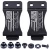 HolsterSmith KYDEX Belt Clip for Holsters & Sheaths  (FOMI Design - w/USA Flag - We The People/AR) - (Fits 1.75in Belts) - (Inside-The-Waistband/IWB) - (USA Made) - (w/Mounting Hardware) - (2 Pack) view 1