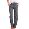 RKSTN Linen Pants for Women High Waisted Wide Leg Pants for Women Casual Drawstring Elastic Trousers with Pockets Cotton Linen Long Straight Pants 2024 view 1