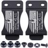 HolsterSmith KYDEX Belt Clip for Holsters & Sheaths  (FOMI Design - w/USA Flag - We The People/AR) - (Fits 1.50in Belts) - (Inside-The-Waistband/IWB) - (USA Made) - (w/Mounting Hardware) - (2 Pack) view 1