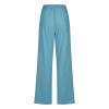 RKSTN Womens Cargo Pants High Waisted Wide Leg Pants for Women Casual Drawstring Elastic Trousers with Pockets Cotton Linen Long Straight Pants 2024 view 4