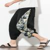 AAPAH Men Harem Pants Summer Cotton Joggers Calf-Length Male Chinese Style Print Trousers s4 XXL view 4