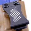 HolsterSmith KYDEX Belt Clip for Holsters & Sheaths  (FOMI Design - w/USA Flag - Wavy) - (Fits 1.75in Belts) - (Inside-The-Waistband/IWB) - (USA Made) - (w/Mounting Hardware) - (2 Pack) view 4