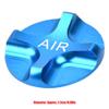 SPYMINNPOO Mountain Bike Air Gas Fork Value Cover, Aluminium Alloy Suspension Fork Front Fork Airtight Valve Cover for Bike (Blue) view 3