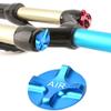 SPYMINNPOO Mountain Bike Air Gas Fork Value Cover, Aluminium Alloy Suspension Fork Front Fork Airtight Valve Cover for Bike (Blue) view 4