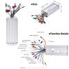 Rosvola Brushless Motor Controller, 15 Tube Dual Mode Rectangula 36V 48V Brushless Speed Motor Controller for Electric Scooter view 3