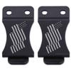 HolsterSmith KYDEX Belt Clip for Holsters & Sheaths  (FOMI Design - w/USA Flag - Wavy) - (Fits 1.50in Belts) - (Inside-The-Waistband/IWB) - (USA Made) - (2 Pack) view 1