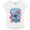 Disney Girls Lilo & Stitch Hi-lo 4-16 T-Shirt, White, 4-5 US view 1