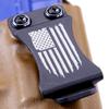 HolsterSmith KYDEX Belt Clip for Holsters & Sheaths  (FOMI Design - w/USA Flag - Distressed) - (Fits 1.75in Belts) - (Inside-The-Waistband/IWB) - (USA Made) - (w/Mounting Hardware) - (2 Pack) view 4
