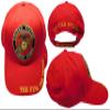 United States Marine Corps The Few The Proud Red Adjustable Embroidered Cotton Hat Cap - Officially Licensed view 1
