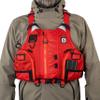 BLUESTORM Kinetic Fishing Life Jacket (PFD) | Fully Adjustable | Slim Back | Large Pockets | US Coast Guard Approved | for Kayaking, Fishing and More (Nitro RED, 2XL/3XL) view 4