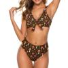 Adugen Origei Retro Mushroom Women's Bikini Swimsuit Triangle Bathing Swimsuit Beach Party XL view 3
