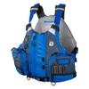 BLUESTORM Kinetic Fishing Life Jacket (PFD) | Fully Adjustable | Slim Back | Large Pockets | US Coast Guard Approved | for Kayaking, Fishing and More (DEEP Blue, Small/Medium) view 1
