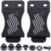 HolsterSmith KYDEX Belt Clip for Holsters & Sheaths  (FOMI Design - w/USA Flag - Wavy) - (Fits 1.50in Belts) - (Inside-The-Waistband/IWB) - (USA Made) - (w/Mounting Hardware) - (2 Pack) view 1