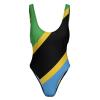 Adugen Origei Bikini Tanzania Flag Bathing Suit Women's Swimwear One-Piece Swimsuit Tummy Control Swimsuits XL view 4