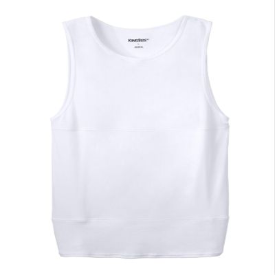 KingSize Men's Big & Tall Sculpting Tank Top - 7XL, White
