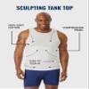 KingSize Men's Big & Tall Sculpting Tank Top - 7XL, White view 2