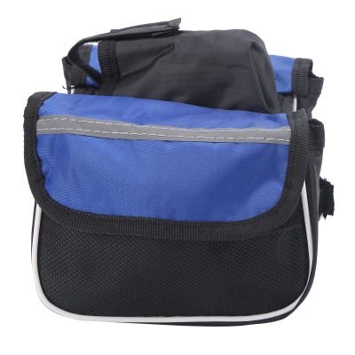 Akozon Front Beam Bag, Mountain Bike Upper Tube Mobile Pouch Riding Accessory Strap On Saddle Phone Case Seat Cycling Cross for