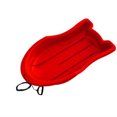 Era 37-inch Booster Adventurer Sled with Tow Rope 1 Rider Kids' Plastic Toboggan, Red