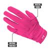Nxtrnd G3 Padded Football Gloves, Sticky Padded Receiver & Lineman Gloves (Pink, Large) view 3