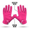 Nxtrnd G3 Padded Football Gloves, Sticky Padded Receiver & Lineman Gloves (Pink, Large) view 4