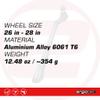 ergotec Extreme Kickstand, for Bicycles with 26" to 28" Wheel Sizes, Stable w/Durable Aluminium, Max Load 35kg/77 lb, Black Finish view 3