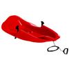 Era 38-inch Megablitzen Adventurer Sled with Hand Brakes and Tow Rope  1 Rider Kids' Plastic Toboggan, Red view 1