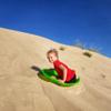 Era 26-inch Avalanche Adventurer Sled  1 Rider Kids' Plastic Saucer for Year-Round Fun on Sand and Grass Hills, Green view 2