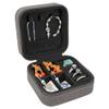 Personalized Birth Flower Jewelry Box Travel Case (Grey, March - Cherry Blossom) view 3