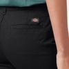 Dickies Womens Skinny Twill Pants, Rinsed Black, 25 US view 4