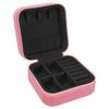 Personalized Birth Flower Jewelry Box Travel Case (Pink, July - Larkspur) view 3