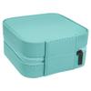 Personalized Birth Flower Jewelry Box Travel Case (Teal, July - Larkspur) view 4