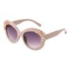 Betsey Johnson Women's Garden Party Sunglasses Round, Pink, 141 mm view 1