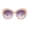 Betsey Johnson Women's Garden Party Sunglasses Round, Pink, 141 mm view 3