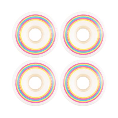 Rollerex Lollipop Boardwalk Longboard Wheels 70mm Smooth Riding Cruiser Wheels (Optional Bearings, Spacers & Washers) Durable, Quiet Ride for Cruising, Carving & Rough Terrain