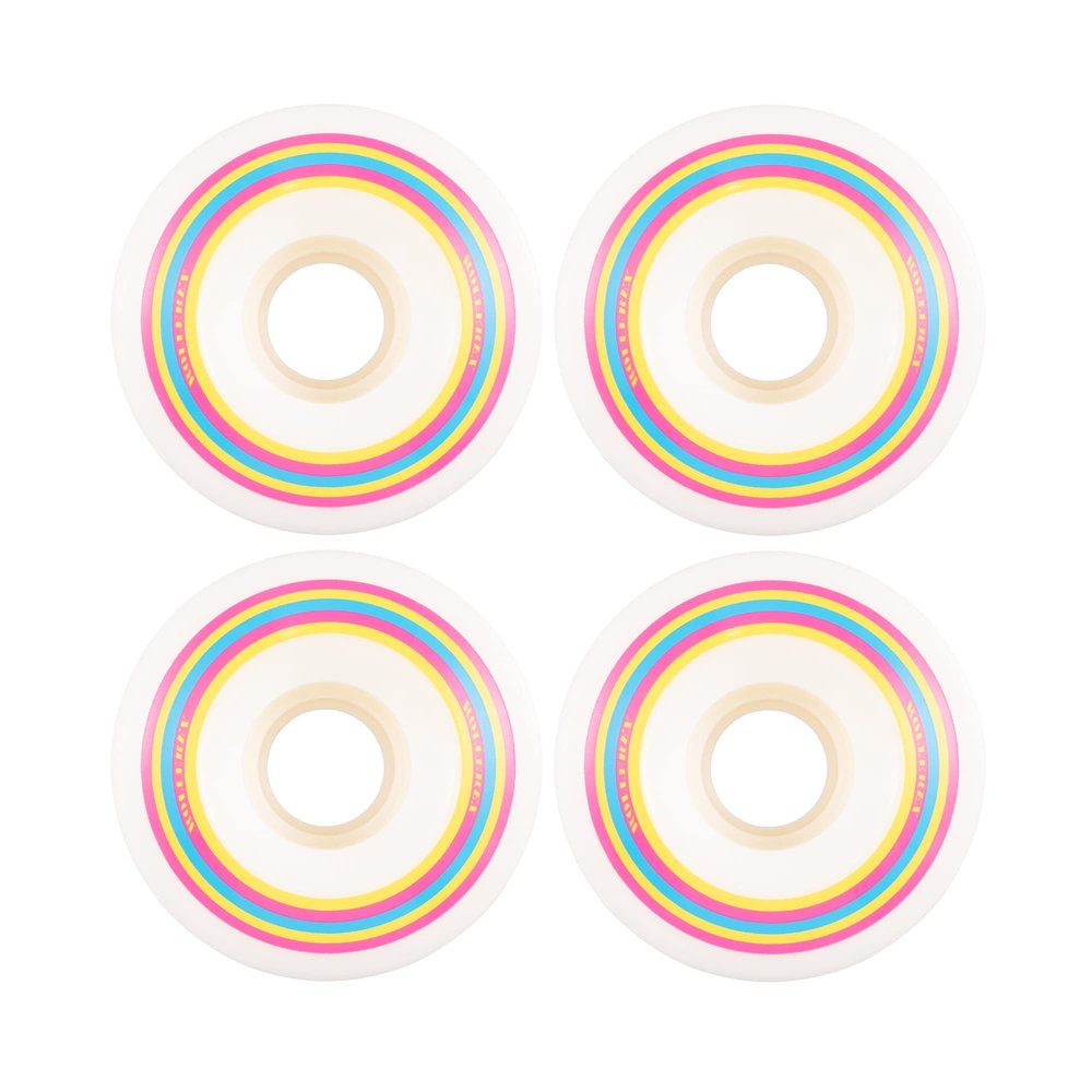 Rollerex Lollipop Boardwalk Longboard Wheels 70mm Smooth Riding Cruiser Wheels (Optional Bearings, Spacers & Washers) Durable, Quiet Ride for Cruising, Carving & Rough Terrain