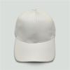 Classic Shiny Plain PU Leather Baseball Cap Trucker Breathable Adjustable Sun Visors Golf Tennis Simple Outdoor Unisex White One Size view 3