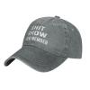 POLIFARMER Shit Show Crew Member Cap for Women Dad Hat Fashionable Caps Gray view 2