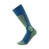 Gordini Women's Sterling Heavyweight Ski Over-The-Calf Sock, Blue/Lime, Large view 1
