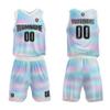 Custom Basketball Jersey Uniform Suit For Man Woman Girl Boy Printed Your Logo Name Number (H-Cyan) view 1