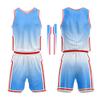 Personalize Your Own Team Basketball Uniform Suit for Kids Adults with Your Custom Name and Number (Light Blue-White) view 2
