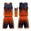 Personalize Your Own Team Basketball Uniform Suit for Kids Adults with Your Custom Name and Number (Navy-Orange) view 2