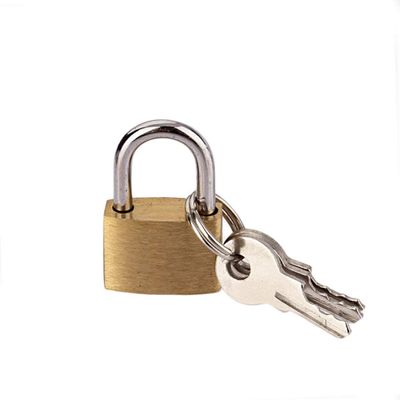 20mm Small Padlock Mini Luggage Lock Bag Travel Suitcase Zip(Color:Gold) Useful and Nice
