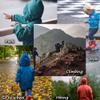 SNOW DREAMS Boys Waterproof Rain Jacket Windbreaker Lightweight Coat Kids Raincoat Outerwear Black Leaf Size 6 view 2
