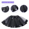 Tutu and Sian Gothic Style Birthday Girl Outfit: T-shirt, Tutu Skirt Dress, Birthday Girl Crown and Satin Sash (Dark, 8 Years) view 3
